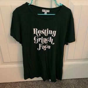 Resting Grinch Face soft short sleeve shirt